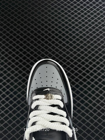 Nike Air Force 1 Low Black Grey White With Icy Blue Outsole EU 36-45 Lifestyle - Unisex (BS-74052)