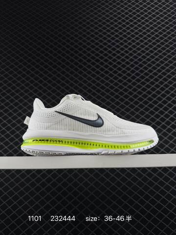 Nike Air Zoom Pegasus Premium White Grey With Neon Yellow Accents 36-46 5 Running - Unisex (BS-74437)
