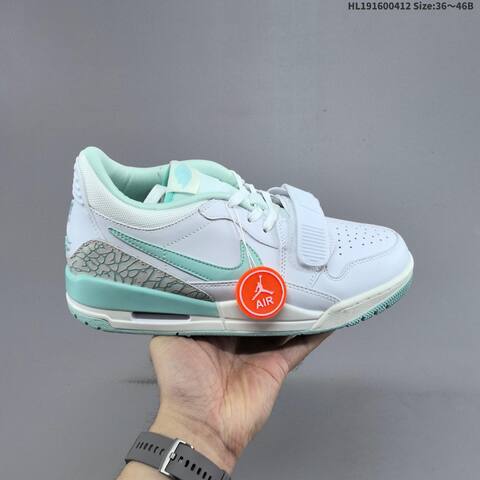 Nike Air Jordan Legacy 312 Low White Mint Green 36 46B Basketball - Women's (BS-66222)