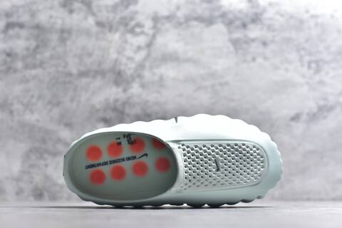Nike Mind 001 Light Mint Bright Orange Silver Slides (BS-59826)