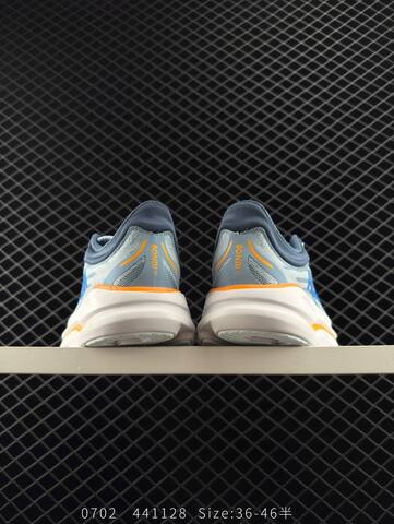 HOKA ONE ONE Bondi 9 Light Blue White Orange Dark Blue EU 36-46 Running Shoe Running Sneakers - Unisex (BS-86577)