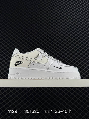 Nike Air Force 1 07 White Black EU 36-45 5 Lifestyle - Unisex (BS-73931)