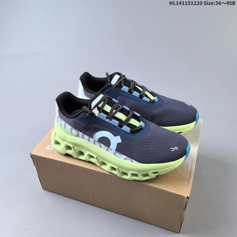 On Running Cloudmonster Paf White Gray Orange Red Black EU 36-45 Running Shoe Running Sneakers - Unisex (BS-69736)