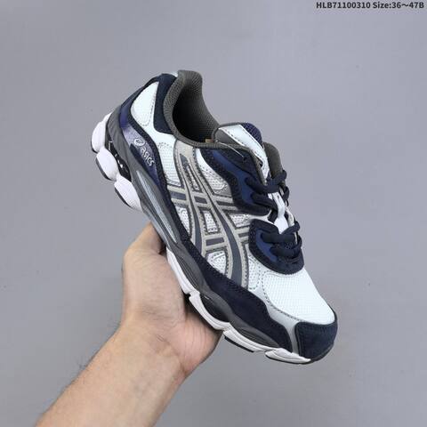 ASICS GEL-NYC Black Grey Navy White EU 36-47 Running Shoe Running Sneakers - Unisex (BS-69005)