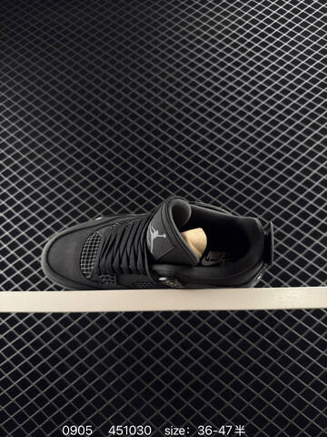 Jordan Air Jordan 4 Retro Triple Black EU 36-47 Basketball Shoe - Unisex BS-80765