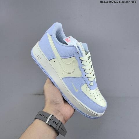 Nike Air Force 1 07 Light Blue Cream White EU 36-45 Sneaker - Unisex BS-60639