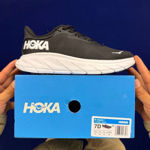 HOKA ONE ONE Arahi 7 White Blue Black Grey Running Shoe Running Sneakers BS-86830