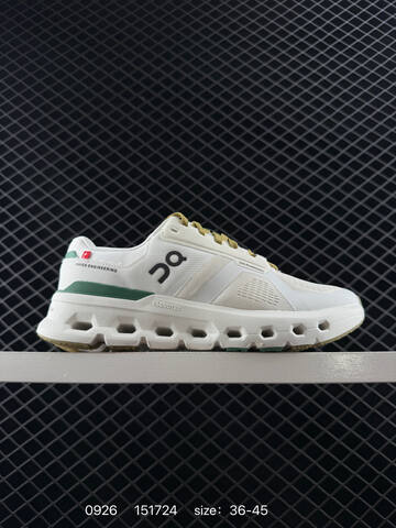 On Cloudrunner 2 White Grey Black Orange EU 36-45 Running Shoe Running Sneakers - Unisex (BS-85490)