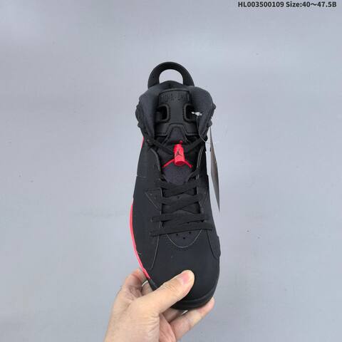 Jordan Air Jordan 6 Retro OG Black Red White 40 47 5 Basketball - Men's (BS-67048)