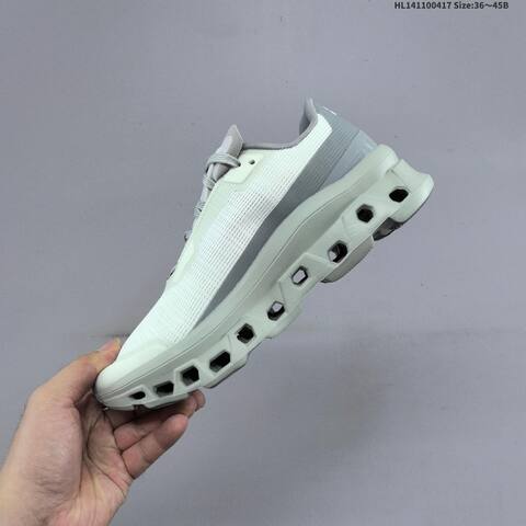 On Cloudmonster Void Mint Light Grey White EU 36-45 Running Shoe Running Sneakers - Unisex (BS-69598)