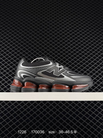 New Balance 2000 Black Silver Red EU 36-46 5 Running Shoe - Unisex (BS-82451)