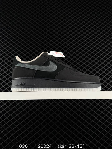 Nike Air Force 1 07 Black Gray White EU 36-45 Lifestyle - Unisex (BS-72784)