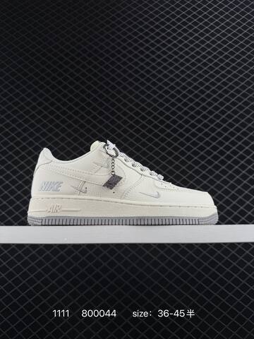 Nike Air Force 1 Low White Cream With Grey Accents EU 36-45 Casual - Unisex (BS-74258)