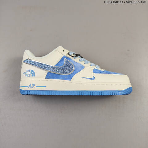 Nike Air Force 1 07 LV8 Off White Light Blue EU 36-45 Sneaker Unisex BS-63583