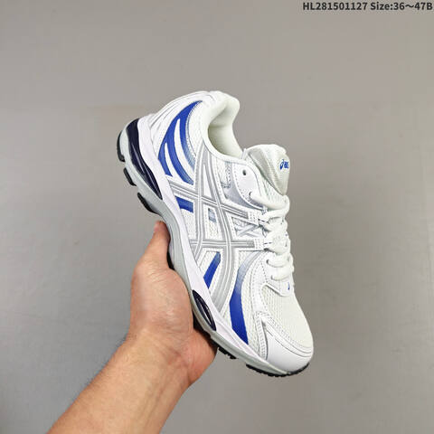 ASICS Gel Sekiran White Silver Blue EU 36-47 Running Shoe Running Sneakers - Unisex (BS-69222)