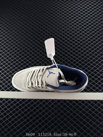 Jordan Air Jordan 4 Retro Light Grey Navy White Gum Brown EU 38-46 Basketball Shoe - Unisex BS-81234