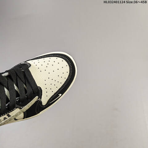 Nike Air Jordan 1 Black White Cream 36 45 Basketball - Unisex (BS-63146)