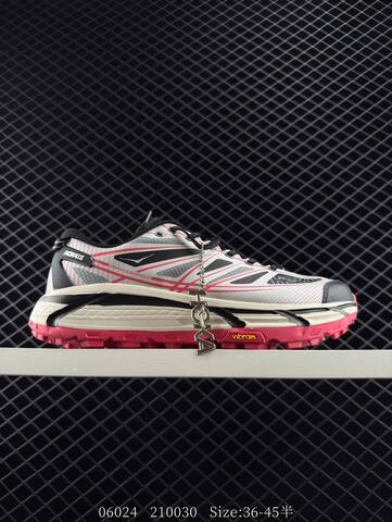 HOKA ONE ONE Mafate Speed 2 Low TPU White Black Grey Red Trail Shoe Trail Running Sneakers (BS-86590)