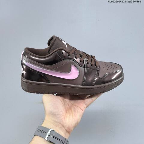 Jordan Air Jordan 1 Low Brown Pink 36-46B Lifestyle - Women's (BS-66231)