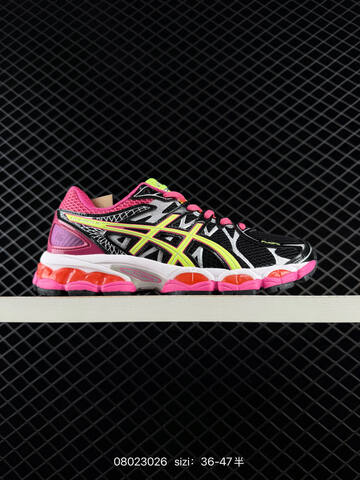 ASICS Gel-Nimbus 16 Black Pink Neon Yellow Silver EU 36-47 Running Shoe Running Sneakers Unisex BS-81659