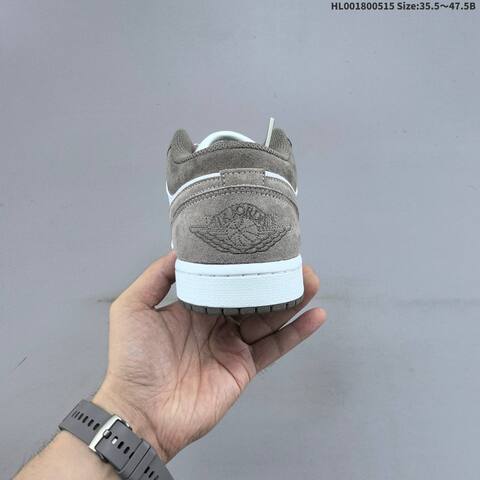 Jordan Air Jordan 1 Low White Grey 35 5 47 5 Lifestyle - Unisex (BS-65969)