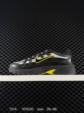 Nike P-6000 Black Silver Volt EU 36-46 Running - Unisex (BS-73707)