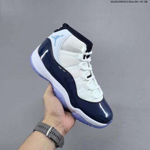 Jordan Air Jordan 11 Retro UNC Win Like 82 White Navy University Blue EU 36-47 5 Basketball - Unisex BS-66209