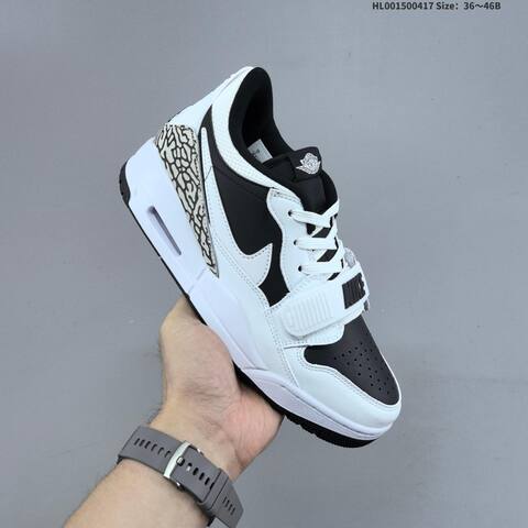 Jordan Legacy 312 Low Black White Elephant Print EU 36-46 Basketball - Unisex (BS-66159)