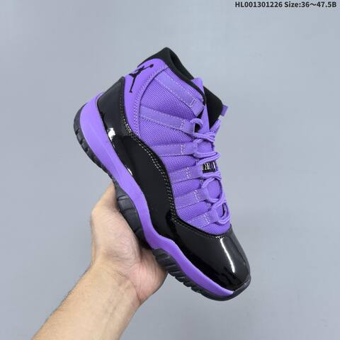 Jordan Air Jordan 11 Retro High Purple Black 36 47 5 Basketball - Unisex (BS-67262)