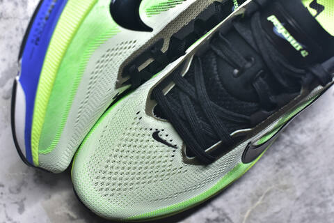 Nike Zoom Pegasus 42 White Neon Green Black Blue Running Shoe - Men s BS-59423