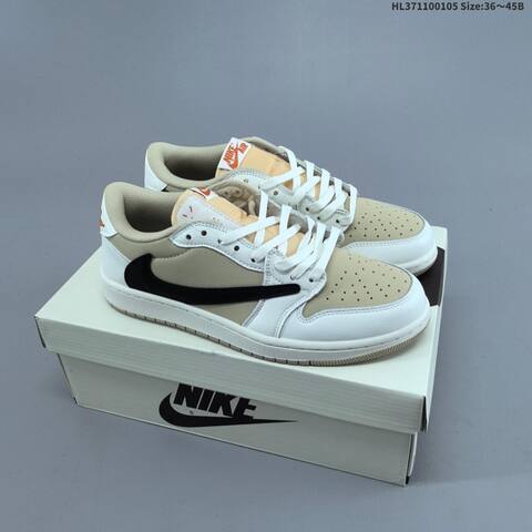 Nike Air Jordan 1 Low Travis Scott Reverse Mocha Black White Mocha EU 36-45 Casual - Unisex (BS-67097)