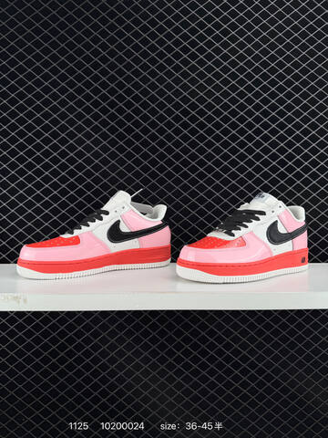 Nike Air Force 1 Low Pink White Black Red 36-45 Casual - Unisex (BS-74013)