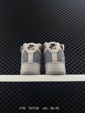 Nike Air Force 1 07 Low Light Grey Off-white With Dark Grey Accents EU 36-45 Lifestyle - Unisex (BS-74135)