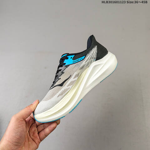 HOKA ONE ONE Mach X 3 White Black Blue Cream EU 36-45 Running Shoe Running Sneakers - Unisex (BS-69451)
