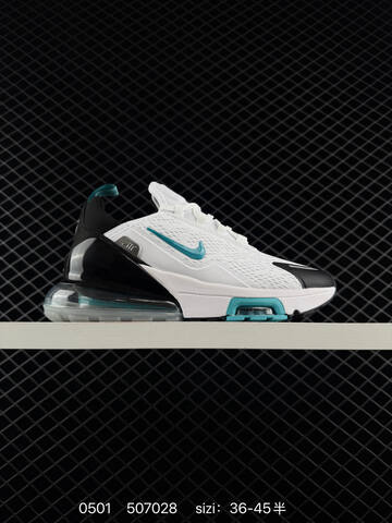 Nike Air Max 270 Flyknit White Black Teal EU 36-45 Running - Unisex (BS-71741)