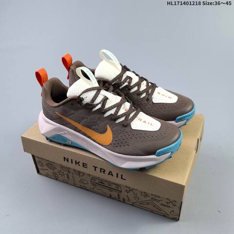 Nike Wildhorse 10 Blue White Brown Orange EU 36-45 Trail Shoe - Unisex BS-62584