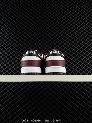 Nike Dunk Low White Burgundy Black EU 36-46 Skate - Unisex (BS-70895)