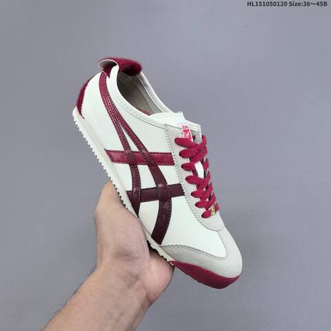Onitsuka Tiger MEXICO 66 CNY Cream White Burgundy Light Gray EU 36-45 Sneaker Casual Sneakers - Unisex BS-69053