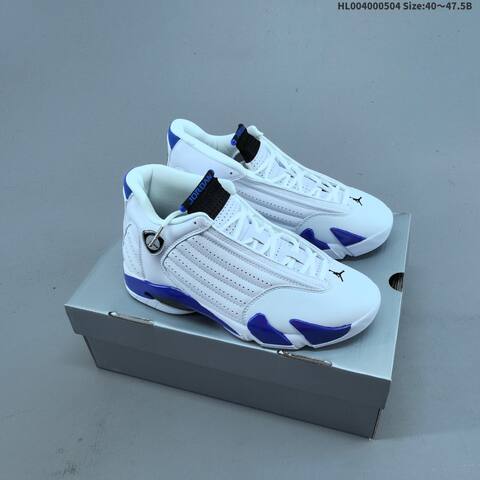 Jordan Air Jordan 14 Retro OG White Hyper Royal Black EU 40-47 5 Basketball - Men's (BS-66052)