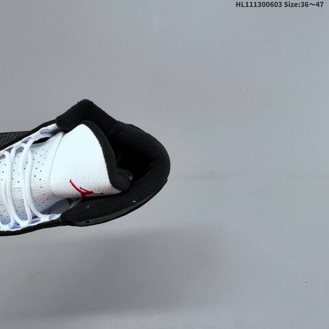 Nike Air Jordan 13 Black White Gray With Green Hologram EU 36-47 Basketball - Unisex (BS-65814)