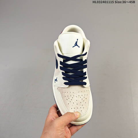 Jordan Air Jordan 1 Low Sail Navy Red EU 36-45 Basketball - Unisex (BS-63716)