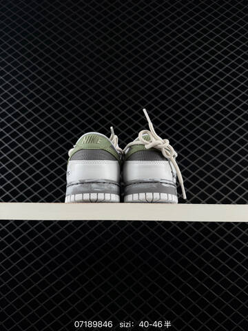 Nike SB Dunk Low White Grey Olive Green EU 40-46 Skate - Men's (BS-70192)