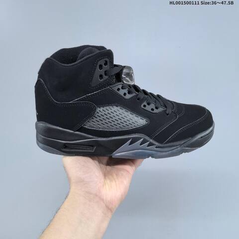 Jordan Air Jordan 5 Retro Black Black-Graphite EU 36-47 5 Basketball - Unisex (BS-67013)
