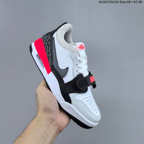 Jordan Air Jordan Legacy 312 Low White Black Grey Red 36 47 5 Basketball - Unisex (BS-67263)