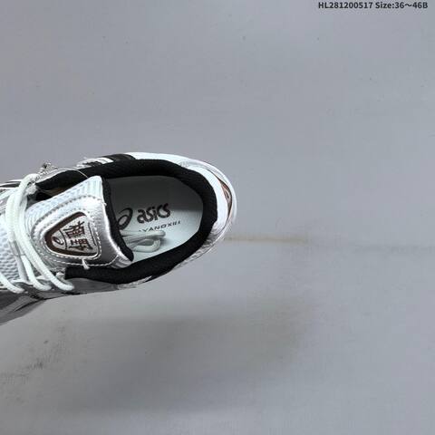 ASICS Gel Kayano 12 White Silver Black 36 46 Running Shoe Running Sneakers - Unisex (BS-68831)
