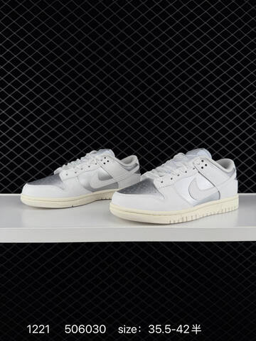 Nike SB Dunk Low Pro White Silver EU 35 5-42 5 Skate - Unisex (BS-73558)