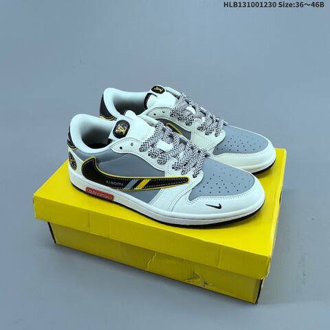 Nike Air Jordan 1 White Gray Brown 36 46 Lifestyle - Unisex (BS-67175)