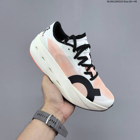 On Cloudboom Volt Black Purple White Neon Yellow EU 36-45 Running Shoe Running Sneakers - Unisex (BS-69526)