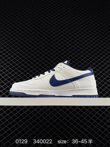 Nike Dunk Low White Navy Blue 36-45 Lifestyle - Unisex (BS-72909)