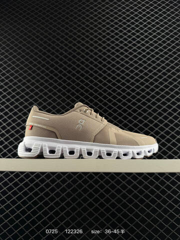 On Cloud 6 Khaki White EU 36-45 Running Shoe Running Sneakers - Unisex (BS-85519)